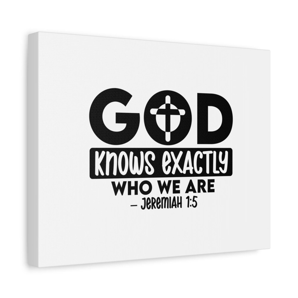 Scripture Walls Jeremiah 1:5 God Knows Exactly Bible Verse Canvas Christian